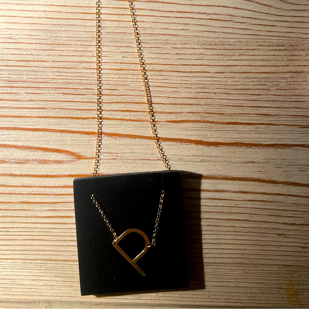 Oak and Luna “P” Necklace